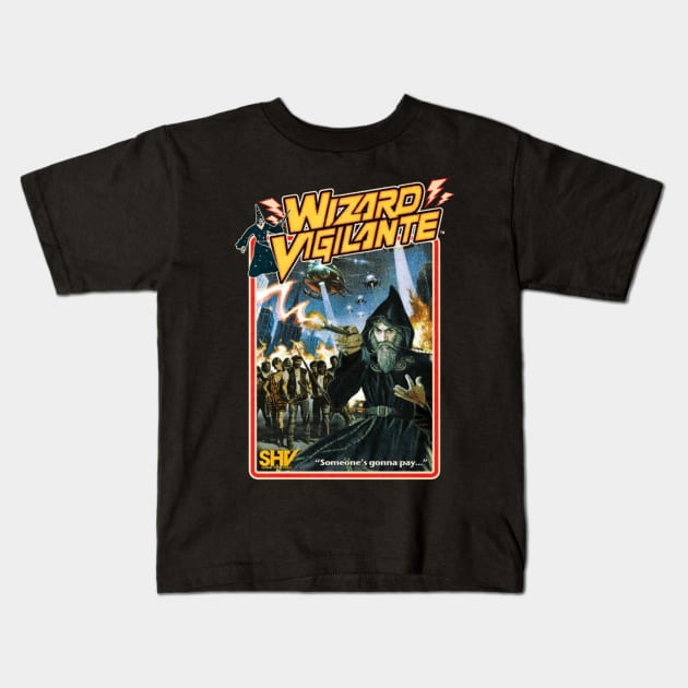Wizard vigilante Kids T-Shirt by hamaka